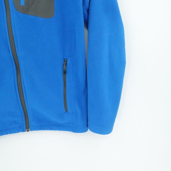 Eddie Bauer First Ascent jacket Mens Medium Blue Polartec Fleece Hiking Outdoors - Picture 10 of 16